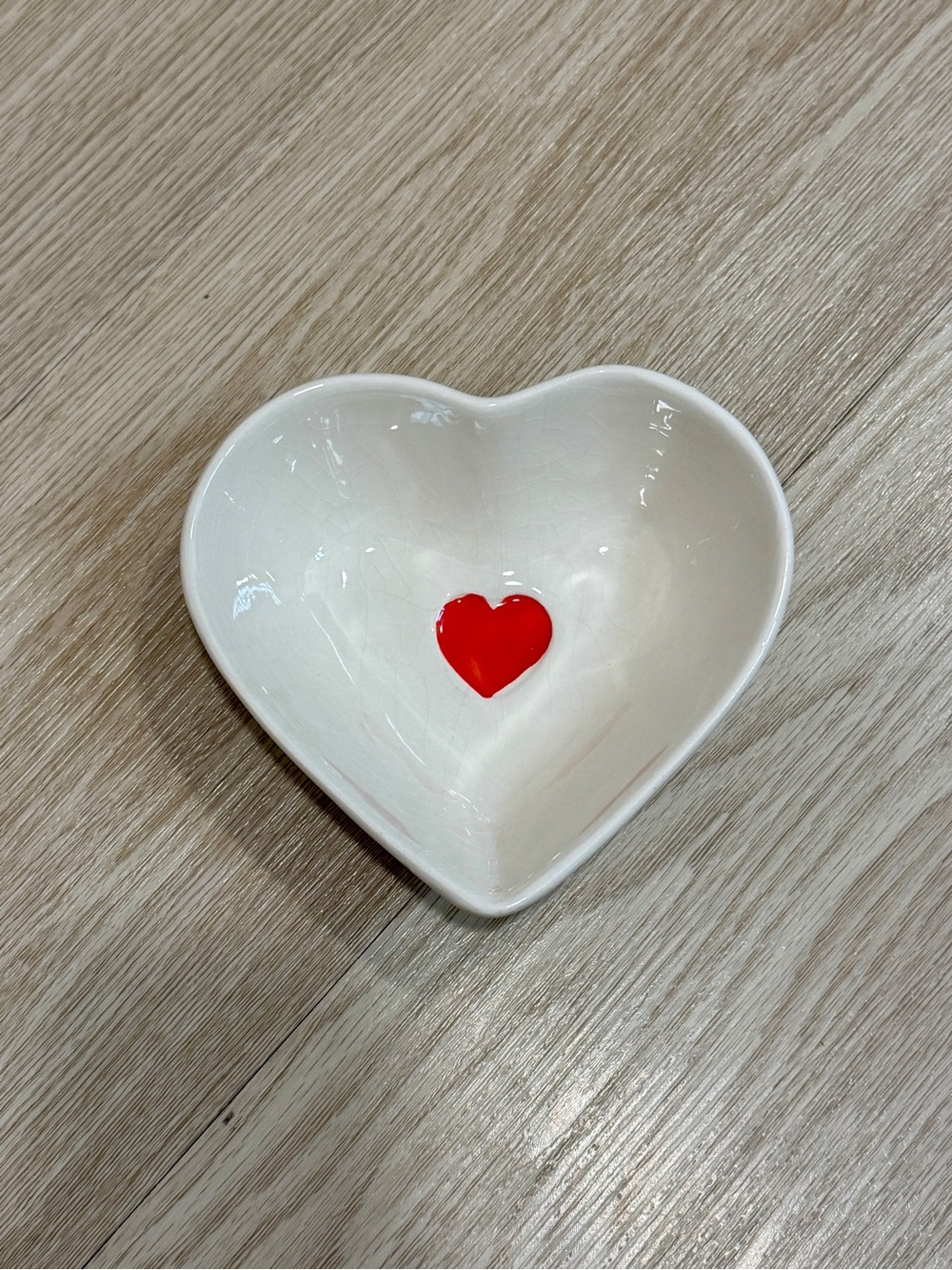 Heart Shaped Ceramic Bowl Studio 33 Candy Dish Red Heart Valentines Day Decor